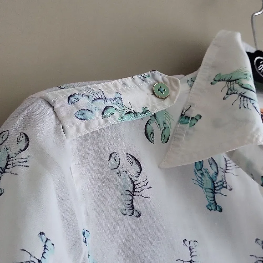 TORY BURCH Brigitte Lobster Voile Blouse Vintage